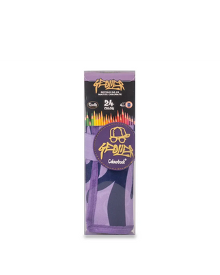 Astuccio Portapastelli a Rotolo Geolier – 24 Pastelli Viola